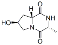 Pyrrolo[1,2-a]pyrazine-1,4-dione, hexahydro-7-hydroxy-3-methyl-, (3R,7S,8aR)- (9CI) Structure