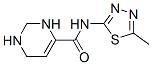 4-Pyrimidinecarboxamide,1,2,3,6-tetrahydro-N-(5-methyl-1,3,4-thiadiazol-2-yl)- Structure