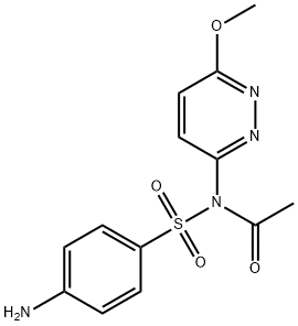 N-[(4-aminophenyl)sulphonyl]-N-(6-methoxypyridazin-3-yl)acetamide Structure