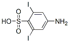 2,6-diiodosulfanilic acid 구조식 이미지