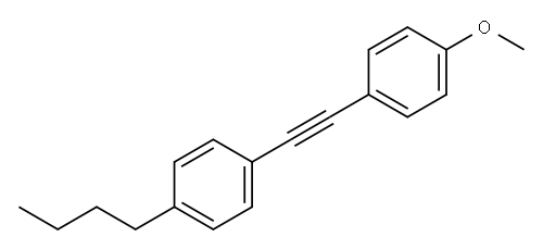 1-(4-N-BUTYLPHENYL)-2-(4-METHOXYPHENYL)ACETYLENE 구조식 이미지
