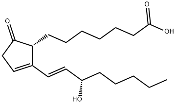 (13E,15S)-15-Hydroxy-9-oxoprosta-11,13-dien-1-oic acid 구조식 이미지