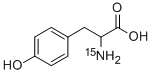 DL-4-HYDROXYPHENYLALANINE-15N Structure
