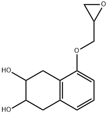 cis-1,2,3,4-Tetrahydro-5-(oxiranylmethoxy)-2,3-naphthalenediol Structure