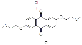 2,6-비스[2-(디메틸아미노)에톡시]안트라퀴논이염산염 구조식 이미지