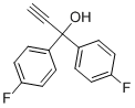 1,1-BIS-(4-FLUORO-PHENYL)-PROP-2-YN-1-OL 구조식 이미지