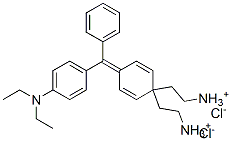 [4-[[4-(diethylamino)phenyl]phenylmethylene]-2,5-cyclohexadien-1-ylidene]diethylammonium chloride Structure