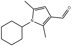 1-시클로헥실-2,5-디메틸-1H-피롤-3-카발데하이드 구조식 이미지