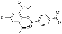 ETHANONE, 1-[5-CHLORO-3-NITRO-2-[(4-NITROBENZOYL)OXY]PHENYL]- Structure
