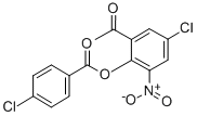 BENZOIC ACID, 4-CHLORO-, 2-ACETYL-4-CHLORO-6-NITROPHENYL ESTER Structure