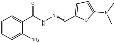 Benzoic  acid,  2-amino-,  [[5-(dimethylamino)-2-furanyl]methylene]hydrazide  (9CI) Structure