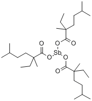 antimony(3+) neodecanoate Structure