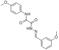 2-[2-(3-methoxybenzylidene)hydrazino]-N-(4-methoxyphenyl)-2-oxoacetamide Structure