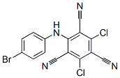 2-[(4-Bromophenyl)amino]-4,6-dichloro-1,3,5-benzenetricarbonitrile Structure
