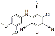2,4-Dichloro-6-[(3,4-dimethoxyphenyl)amino]-1,3,5-benzenetricarbonitrile Structure