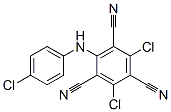 2,4-Dichloro-6-[(4-chlorophenyl)amino]-1,3,5-benzenetricarbonitrile Structure