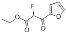 2-Furanpropanoic acid, alpha-fluoro-beta-oxo-, ethyl ester (9CI) Structure