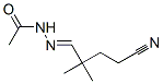 Acetic  acid,  (4-cyano-2,2-dimethylbutylidene)hydrazide  (9CI) Structure