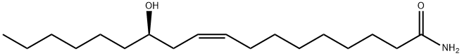 [R-(Z)]-12-히드록시-9-옥타데센아미드 구조식 이미지