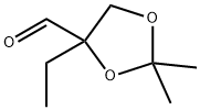 1,3-Dioxolane-4-carboxaldehyde, 4-ethyl-2,2-dimethyl- (9CI) Structure