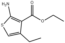 3-Thiophenecarboxylicacid,2-amino-4-ethyl-,ethylester(9CI) Structure