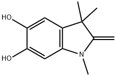 1H-Indole-5,6-diol, 2,3-dihydro-1,3,3-trimethyl-2-methylene- (9CI) Structure