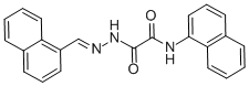 N-(1-naphthyl)-2-[2-(1-naphthylmethylene)hydrazino]-2-oxoacetamide Structure
