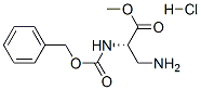 METHYL 2-(S)-[N-CARBOBENZYLOXY]AMINO-3-AMINOPROPIONATE, HYDROCHLORIDE 구조식 이미지