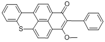 3-methoxy-2-phenyl-1H-naphtho[2,1,8-mna]thioxanthen-1-one Structure