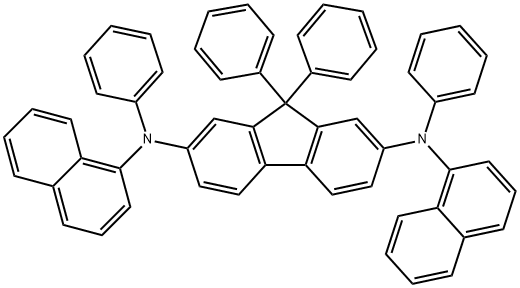 9H-Fluorene-2,7-diamine, N2,N7-di-1-naphthalenyl-N2,N7,9,9-tetraphenyl- Structure