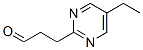 2-Pyrimidinepropanal, 5-ethyl- (9CI) Structure