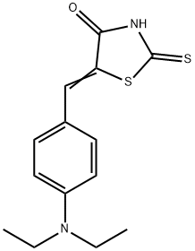 5-(4-DIETHYLAMINOBENZYLIDENE)RHODANINE 구조식 이미지