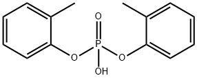 Bis(2-methylphenoxy)phosphinic acid Structure