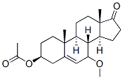 Androst-5-en-17-one,3-(아세틸옥시)-7-메톡시-,(3베타)-(9Cl) 구조식 이미지