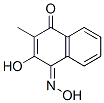 2-Hydroxy-3-methyl-1,4-naphthoquinone 1-oxime Structure