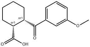 CIS-2-(3-METHOXYBENZOYL)CYCLOHEXANE-1-CARBOXYLIC ACID Structure