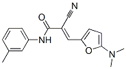 2-Propenamide,  2-cyano-3-[5-(dimethylamino)-2-furanyl]-N-(3-methylphenyl)- 구조식 이미지