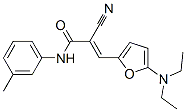 2-Propenamide,  2-cyano-3-[5-(diethylamino)-2-furanyl]-N-(3-methylphenyl)- Structure