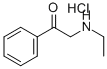 ETHANONE, 2-(ETHYLAMINO)-1-PHENYL-, HYDROCHLORIDE Structure