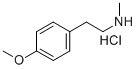 [2-(4-METHOXY-PHENYL)-ETHYL]-METHYL-AMINE HYDROCHLORIDE Structure