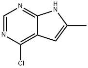 4-Chloro-6-methyl-7H-pyrrolo[2,3-d]pyrimidine 구조식 이미지