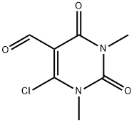 6-클로로-5-포르밀-1,3-디메틸우라실 구조식 이미지
