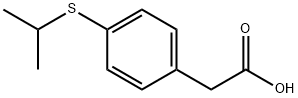 [4-(isopropylsulfanyl)phenyl]acetic acid 구조식 이미지