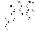 4-amino-3,5,6-trichloro-pyridine-2-carboxylic acid: N,N-diethylethanam ine Structure