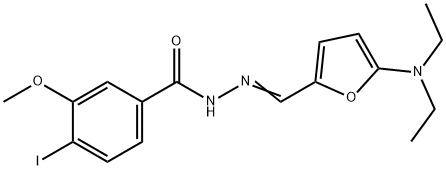 Benzoic  acid,  4-iodo-3-methoxy-,  [[5-(diethylamino)-2-furanyl]methylene]hydrazide  (9CI) Structure