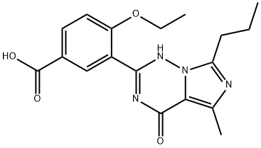 3-(1,4-Dihydro-5-Methyl-4-oxo-7-propyliMidazo[5,1-f][1,2,4]triazin-2-yl)-4-ethoxybenzoic Acid Structure