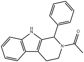 1-(1-페닐-1,3,4,9-TETRAHYDRO-BETA-CARBOLIN-2-YL)-에타논 구조식 이미지