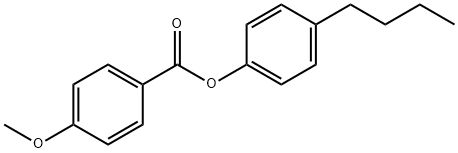 4-Methoxybenzoic acid 4-butylphenyl ester Structure