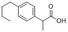 (2RS)-2-(4-BUTYLPHENYL)PROPANOIC ACID Structure
