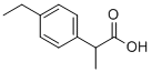 (2RS)-2-(4-ETHYLPHENYL)PROPANOIC ACID Structure